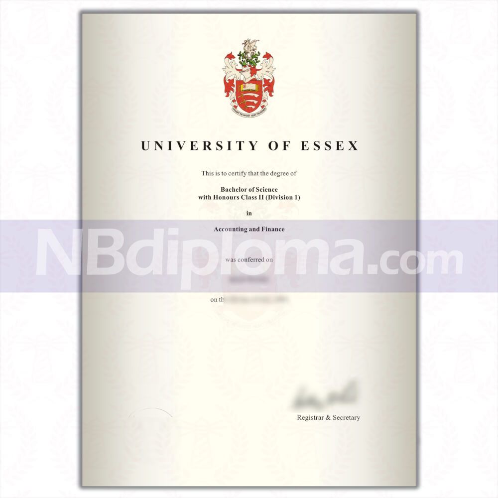 埃塞克斯大学毕业证书University of Essex diploma