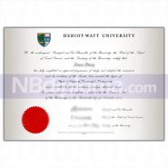 Heriot-Watt University Diploma英國赫瑞. 瓦特大學畢業證書